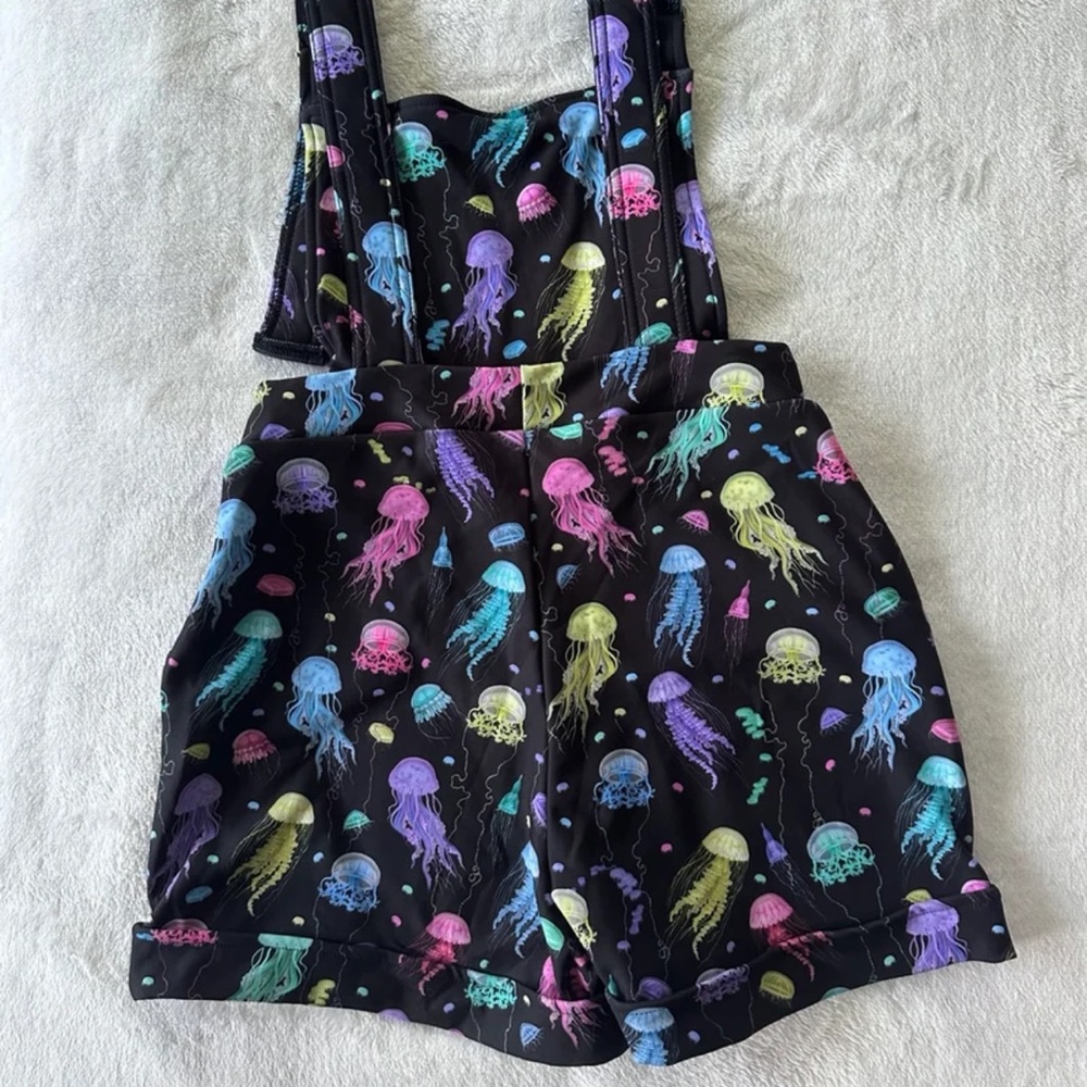 BLACKMILK SEA JELLIES SHORT OVERALLS NWT - Picture 2 of 3